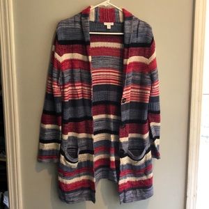 j jill open front cardigan sweater